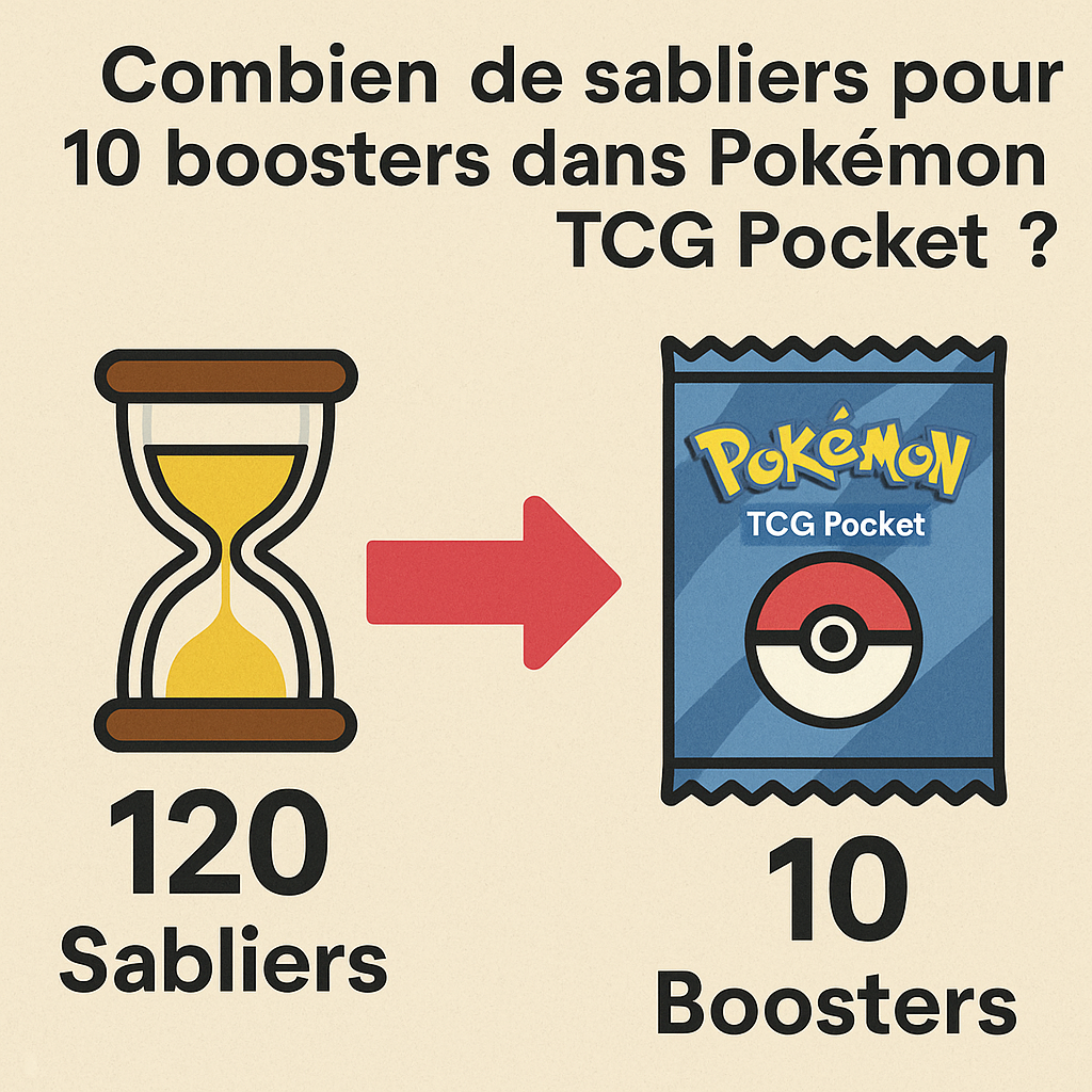 Combien de sabliers faut-il pour 10 boosters ? Keytwo